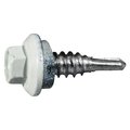 Buildright 1/4" x 7/8 in Hex Hex Machine Screw, Zinc Plated Steel, 384 PK 52643